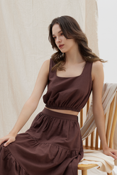 Elasticated Top & Tri-Tiered Skirt